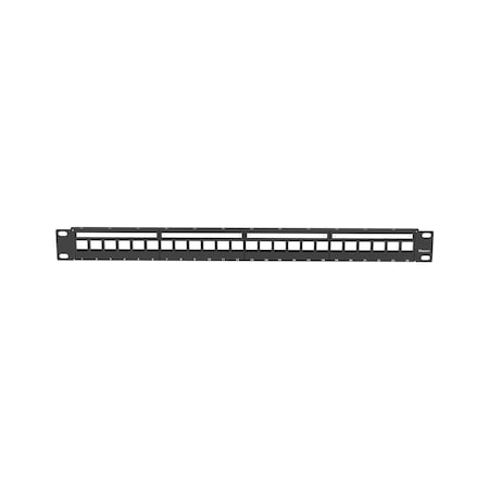Panduit 24 Port Flat Shielded Panel Wit (10 Pack), 10PK KPS24BL